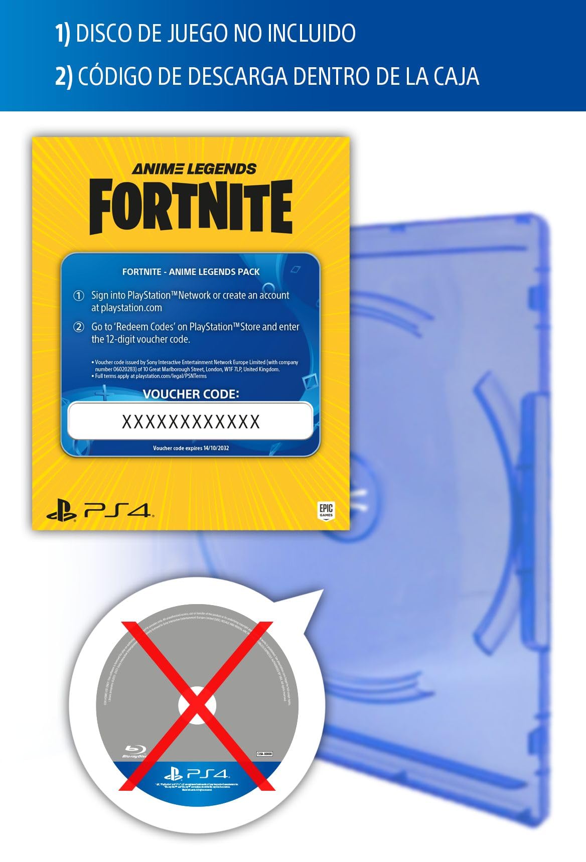 Fortnite - Anime Legends (code de téléchargement du jeu dans la boîte) - PS4 Fortnite - Anime Legends (code de téléchargement du jeu dans la boîte) - PS4